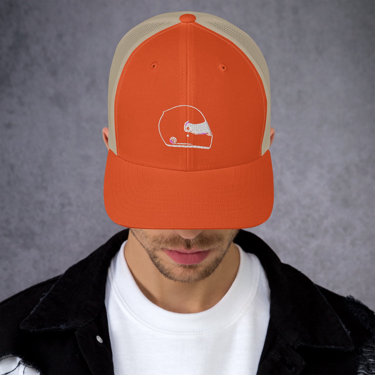 Race Helmet Trucker Hat